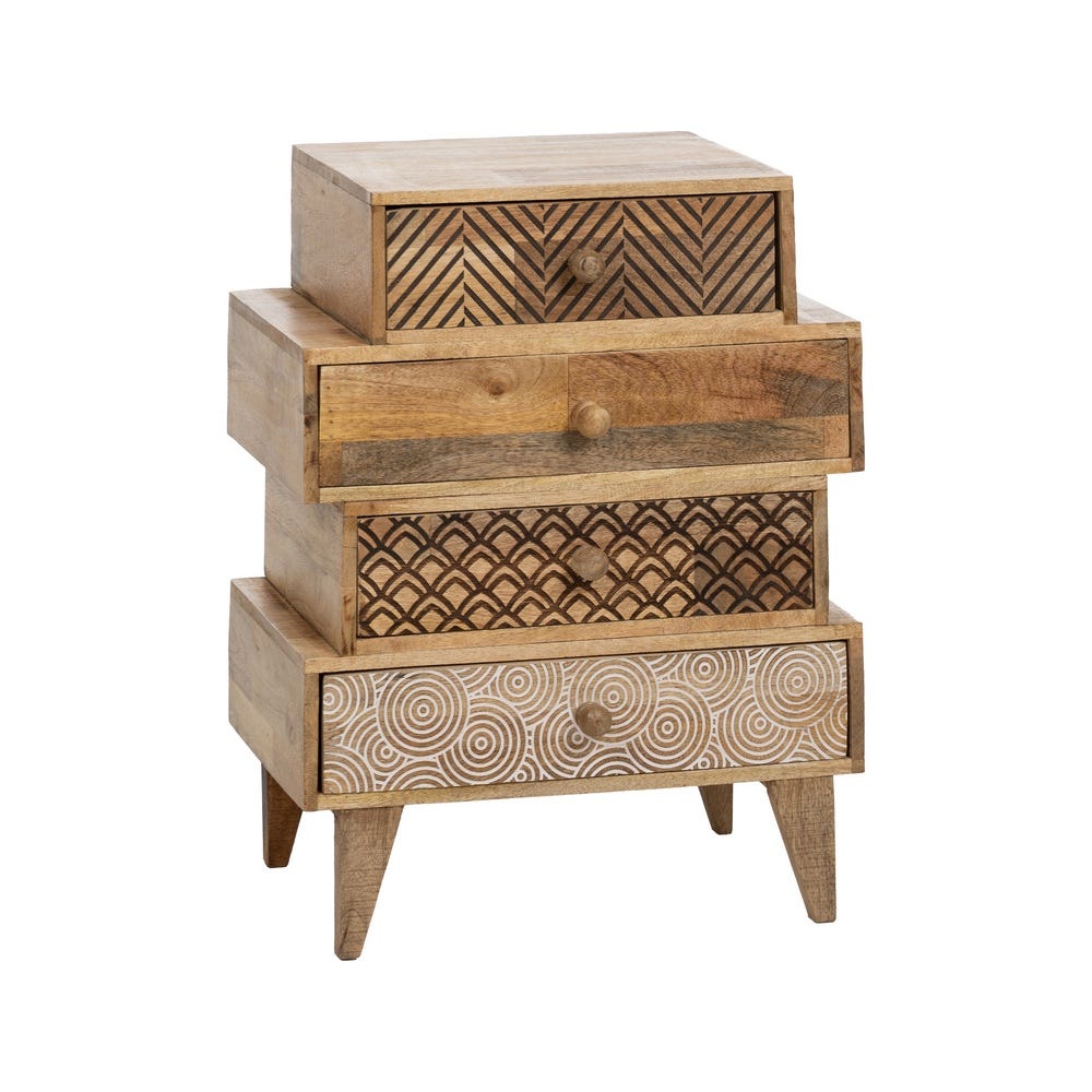 Mesinha Natural Madeira Mango 46 X 30 X 60 Cm