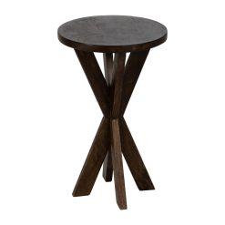 Mesinha Natural Madeira Mango Room 37 X 37 X 60 Cm