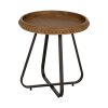 Mesinha Natural Metal-Madeira 52 X 52 X 54