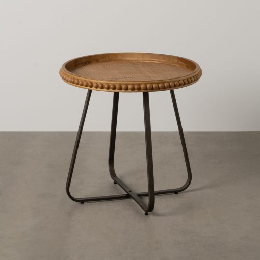 Mesinha Natural Metal-Madeira 62 X 62 X 61,50 Cm - Image 4