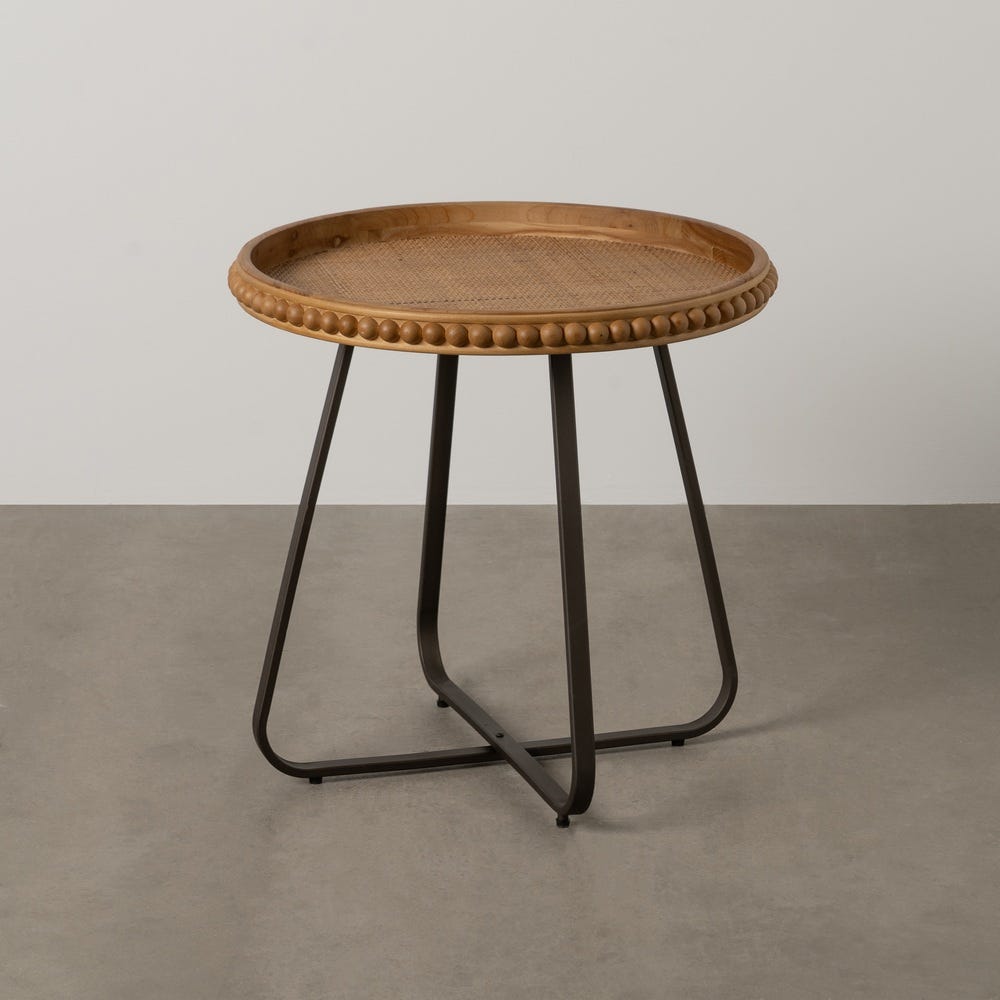 Mesinha Natural Metal-Madeira 62 X 62 X 61,50 Cm - Image 4