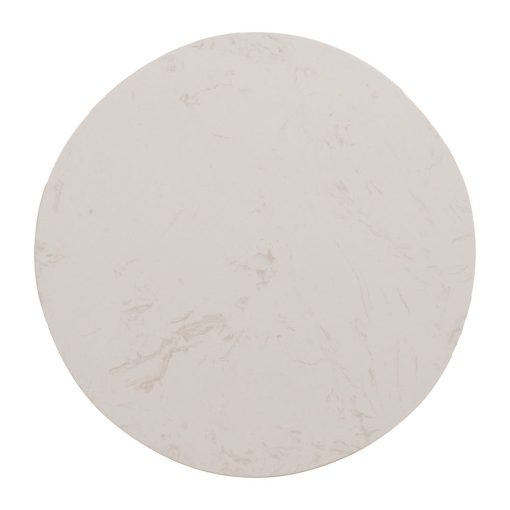 Mesinha Ouro-Branco Metal-Mármore 40 X 40 X 56 Cm - Image 7