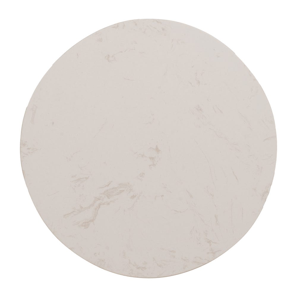 Mesinha Ouro-Branco Metal-Mármore 40 X 40 X 56 Cm - Image 7