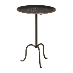 Mesinha Ouro - Velho Metal 43 X 43 X 62 Cm