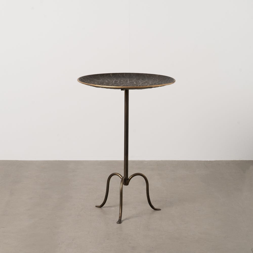 Mesinha Ouro - Velho Metal 50 X 50 X 71 Cm - Image 2
