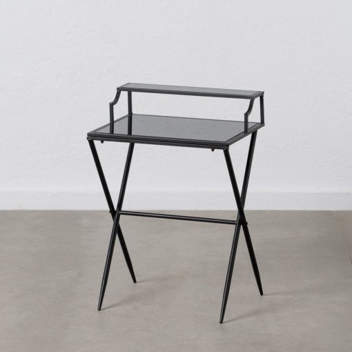 Mesinha Preto Metal-Cristal 45 X 35 X 65 Cm - Image 2