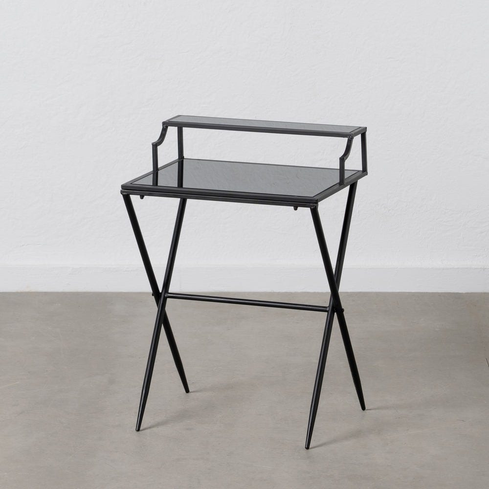 Mesinha Preto Metal-Cristal 45 X 35 X 65 Cm - Image 2