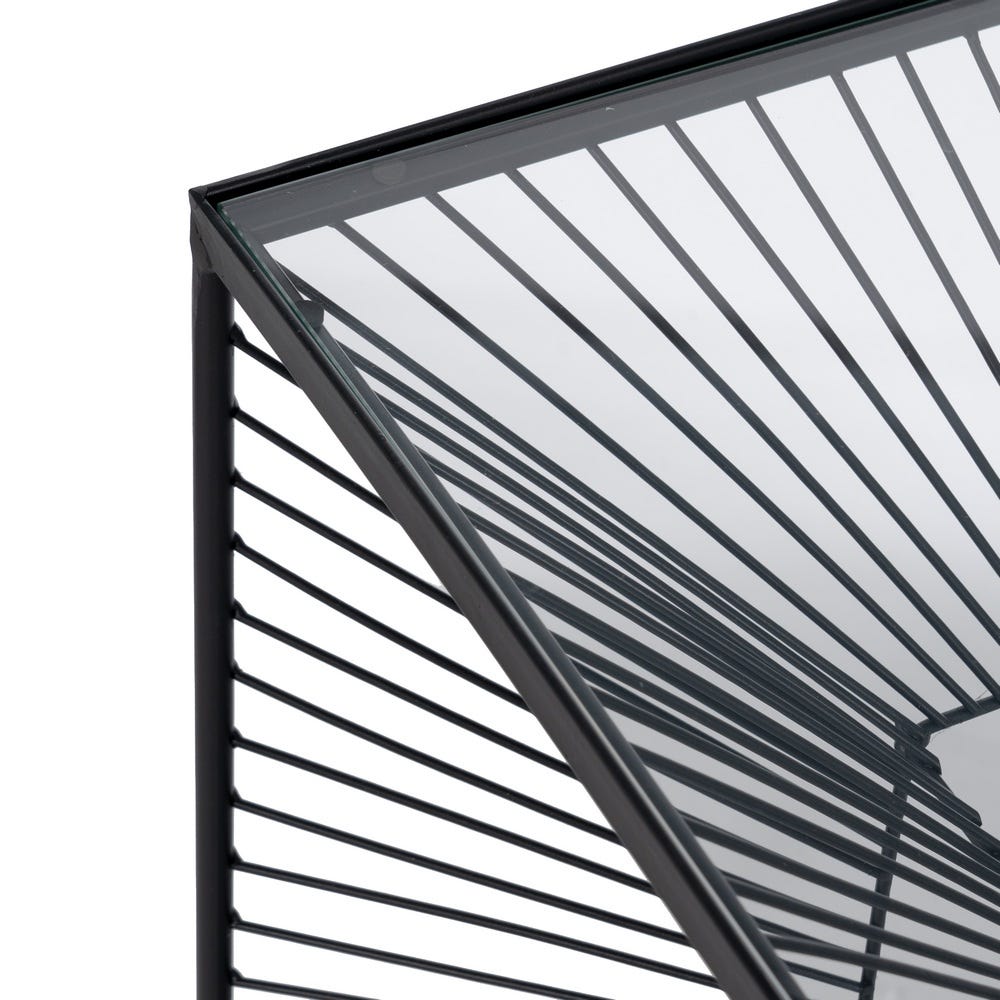 Mesinha Preto Metal-Cristal 45,50 X 45,50 X 45,50 Cm - Image 4