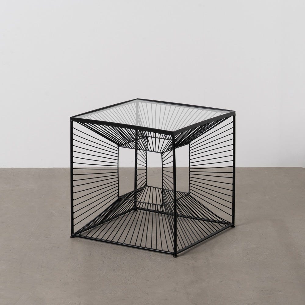 Mesinha Preto Metal-Cristal 45