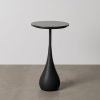 Mesinha Preto Metal-Mármore 35 X 35 X 62 Cm