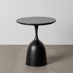 Mesinha Preto Metal-Mármore 50 X 50 X 57 Cm