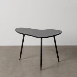 Mesinha Preto Metal-Mármore 60 X 44 X 40 Cm
