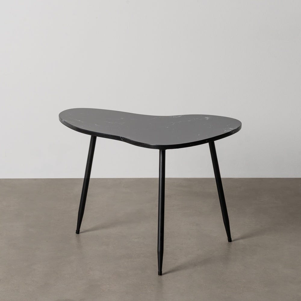 Mesinha Preto Metal-Mármore 60 X 44 X 40 Cm