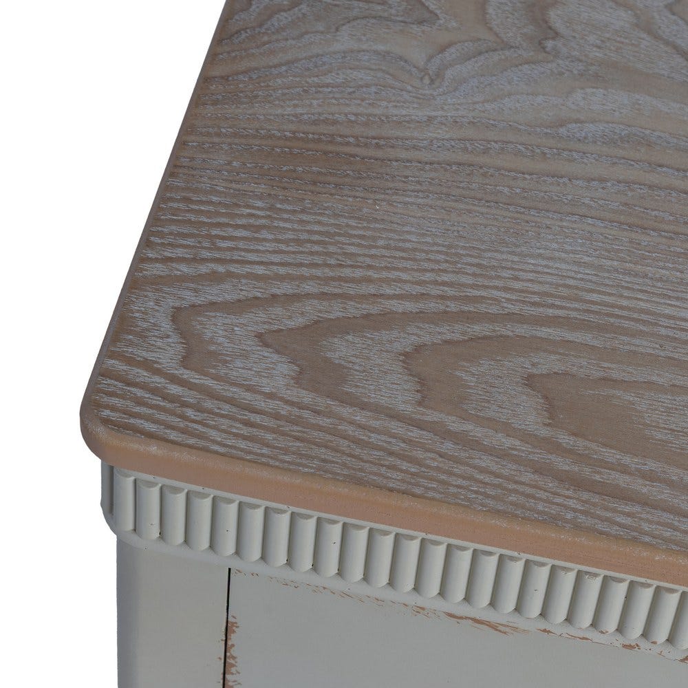 Mesita Natural-Crema Madera 50 X 38 X 72 Cm - Image 3