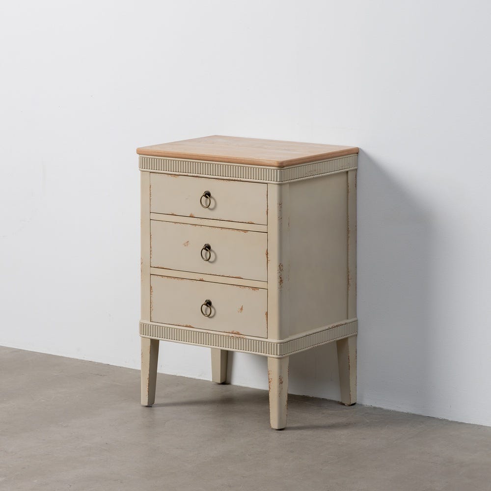 Mesita Natural-Crema Madera 50 X 38 X 72 Cm - Image 5
