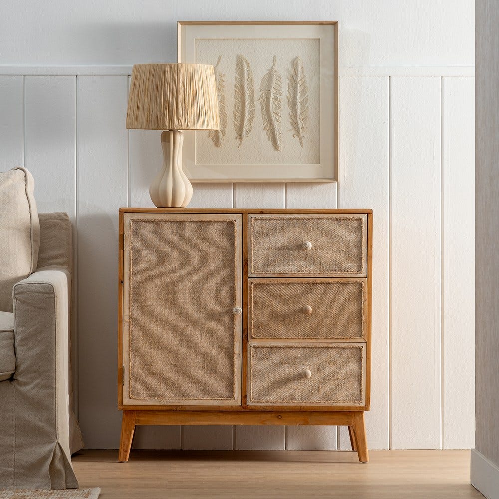 Movéis Para Hall Natural Mdf-Madeira 75,50 X 37 X 75,50 Cm - Image 4