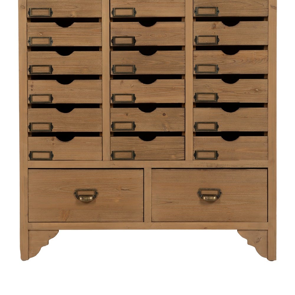 Móvel Gavetas Natural Mdf-Madeira 85,50 X 36,50 X 133 Cm - Image 3