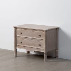 Mueble Auxiliar Castanho Claro Madera 80 X 45 X 60 Cm