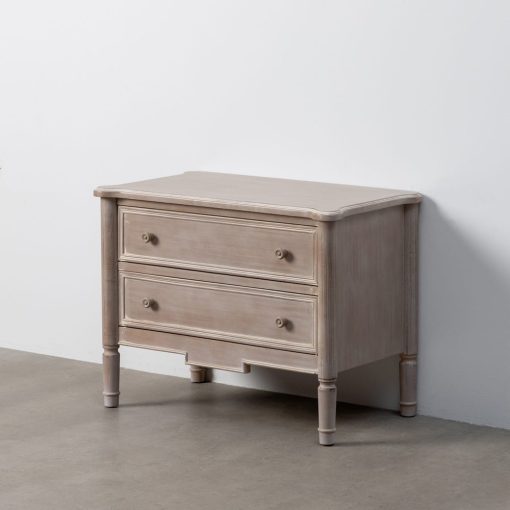 Mueble Auxiliar Castanho Claro Madera 80 X 45 X 60 Cm - Image 4