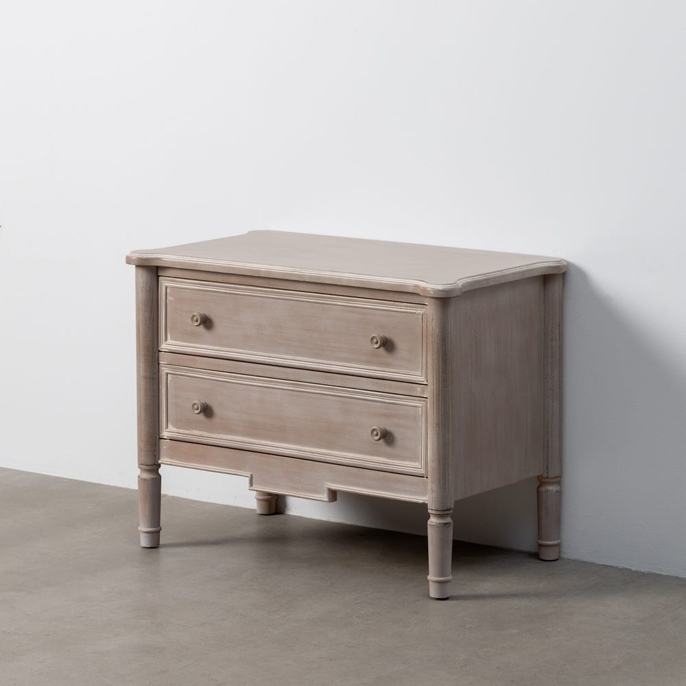 Mueble Auxiliar Castanho Claro Madera 80 X 45 X 60 Cm - Image 4