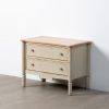 Mueble Auxiliar Natural-Crema Madera 80 X 45 X 60 Cm