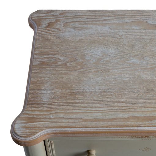Mueble Auxiliar Natural-Crema Madera 80 X 45 X 60 Cm - Image 6