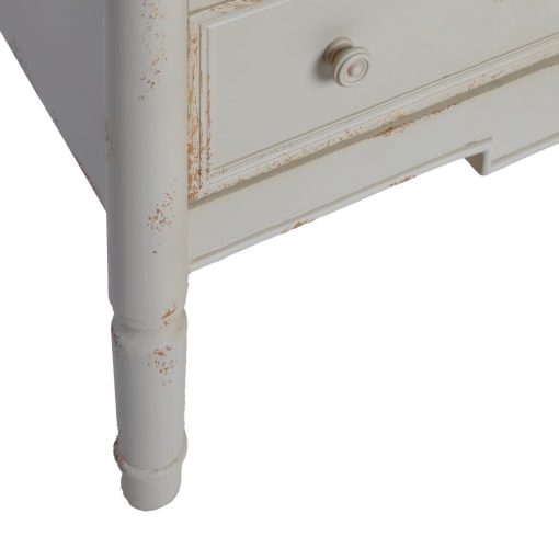 Mueble Auxiliar Natural-Crema Madera 80 X 45 X 60 Cm - Image 5
