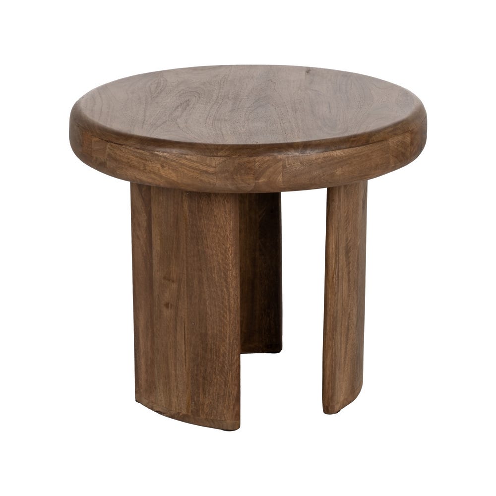 S/2 Mesa De Cafe Castanho Madeira Mango 80 X 80 X 41 Cm - Image 3