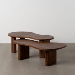 Alternative view of S/2 Mesa De Cafe Madeira Mango Room 110 X 60 X 40 Cm