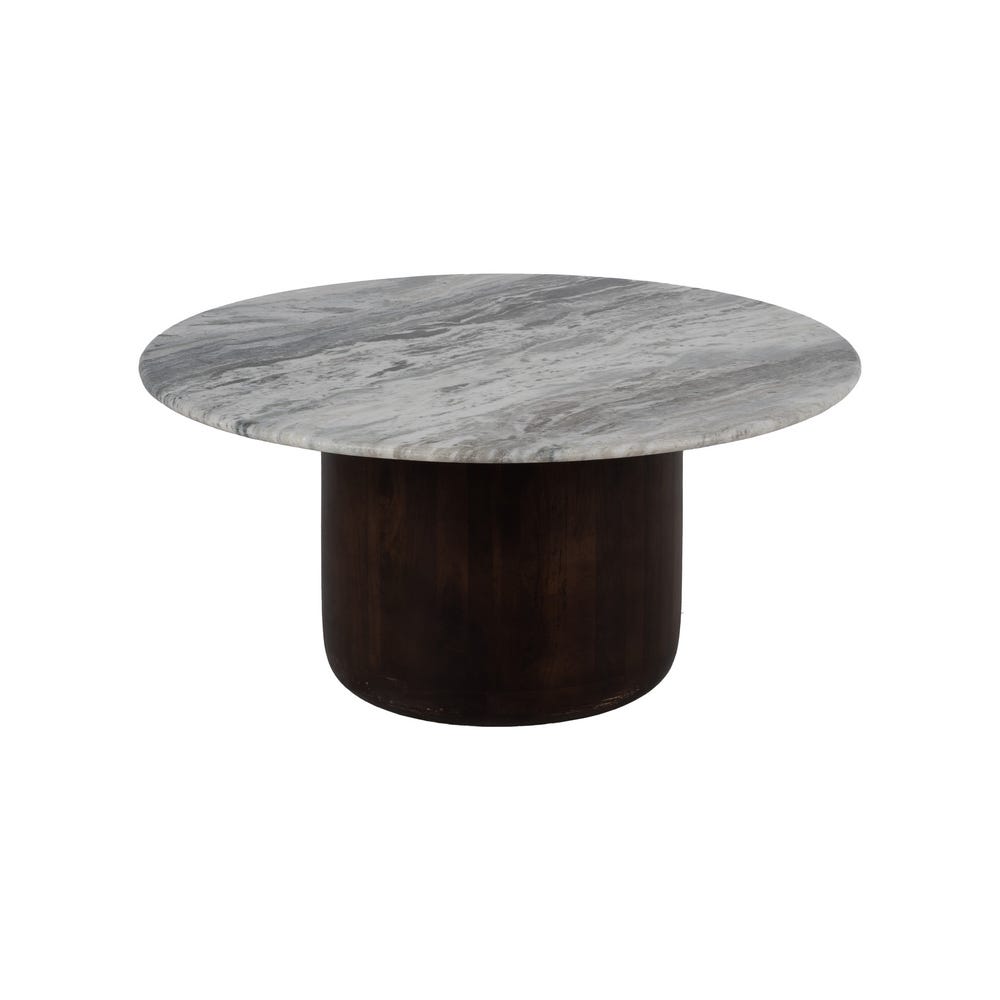 S/2 Mesa De Cafe Madeira-Mármore Room 100 X 100 X 43 Cm - Image 6