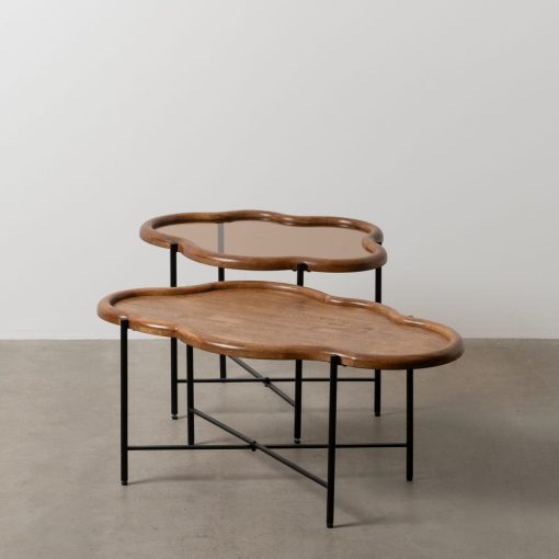 S/2 Mesa De Cafe Natural 89 X 50 X 40 Cm - Image 2