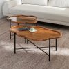 S/2 Mesa De Cafe Natural 89 X 50 X 40 Cm