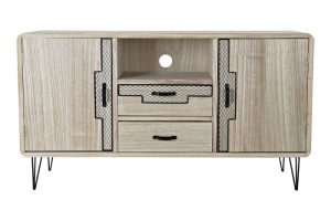 Buffet Paulownia Metal 120x41x65 Natural