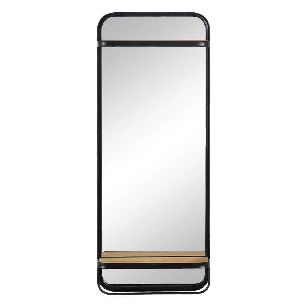 Cabide Espelho Marrom Madeira / Metal 40 X 14 X 100 Cm