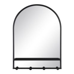Alternative view of Cabide Espelho Preto Metal-Cristal 60 X 17 X 80,50 Cm