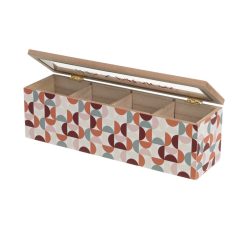 Alternative view of Caixa 4 Compartimentos Mdf-Cristal 29 X 8 X 9 Cm (1 unidade)