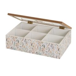 Alternative view of Caixa 6 Compartimentos Mdf-Cristal 24 X 16 X 7 Cm (1 unidade)