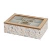 Caixa 6 Compartimentos Mdf-Cristal 24 X 16 X 7 Cm (1 unidade)