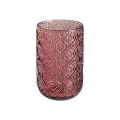 Copo Rosa Cristal Decoração. 8 X 8 X 12