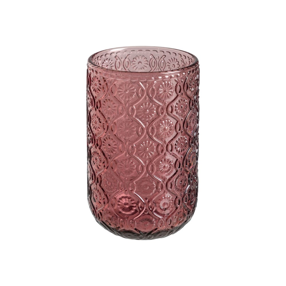 Copo Rosa Cristal Decoração. 8 X 8 X 12