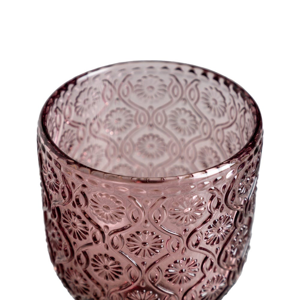 Copo Rosa Cristal Decoração. 8,80 X 8,80 X 16,40 Cm (6 unidades) - Image 3