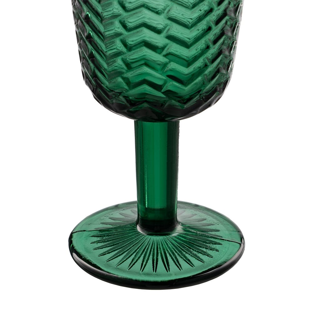 Copo Verde Cristal Decoração. 8 X 8 X 17 Cm (6 unidades) - Image 3