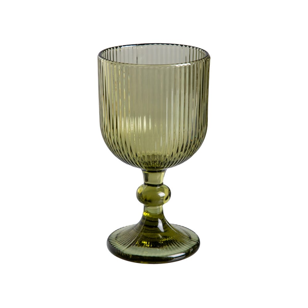 Copo Verde Cristal Decoração. 9 X 9 X 16,50 Cm (6 unidades) - Image 3