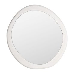 Espelho Branco Dm Madeira- Cristal 80 X 6 X 77 Cm