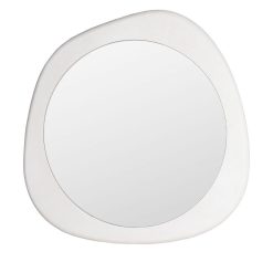 Espelho Branco Dm Madeira- Cristal 98 X 6 X 98 Cm