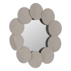 Alternative view of Espelho Branco Metal Decoração. 60,50 X 3,50 X 60,50 Cm