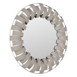 Alternative view of Espelho Branco Metal Decoração. 66,50X6X66,50Cm