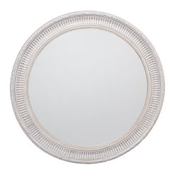 Espelho Cinza Madeira Paulonia 80 X 3,50 X 80 Cm