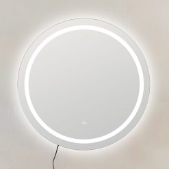 Espelho Com Decoração De Luz Led. 60 X 3 X 60 Cm