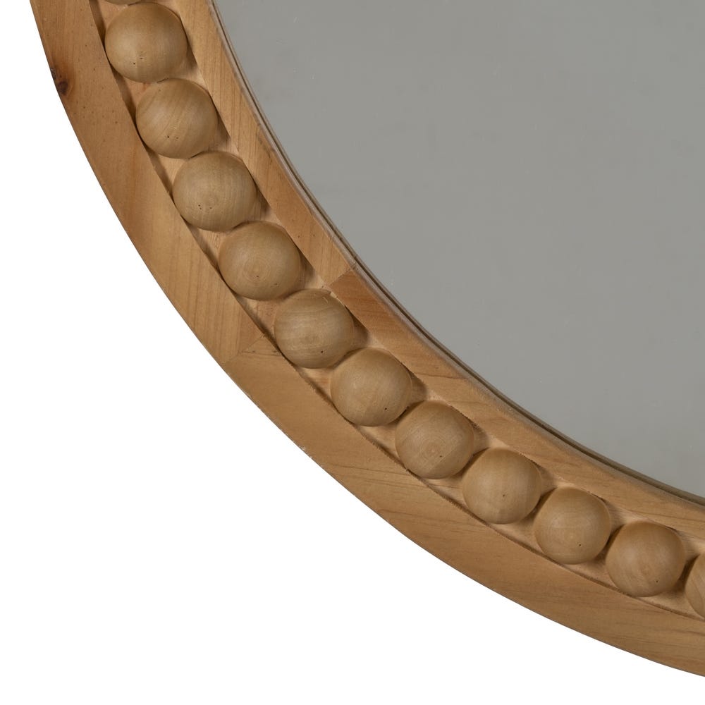 Espelho De Madeira Natural 70,50 X 3 X 70,50 Cm - Image 3